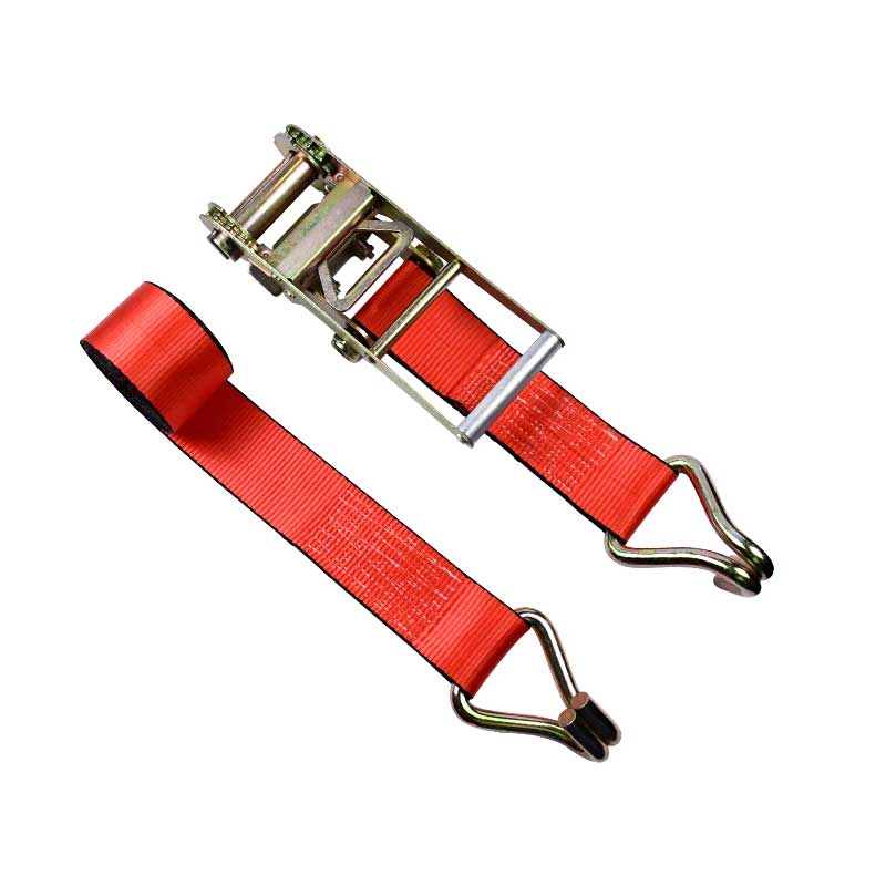 3 X 30' Red Ratchet Strap na May Wire Hooks