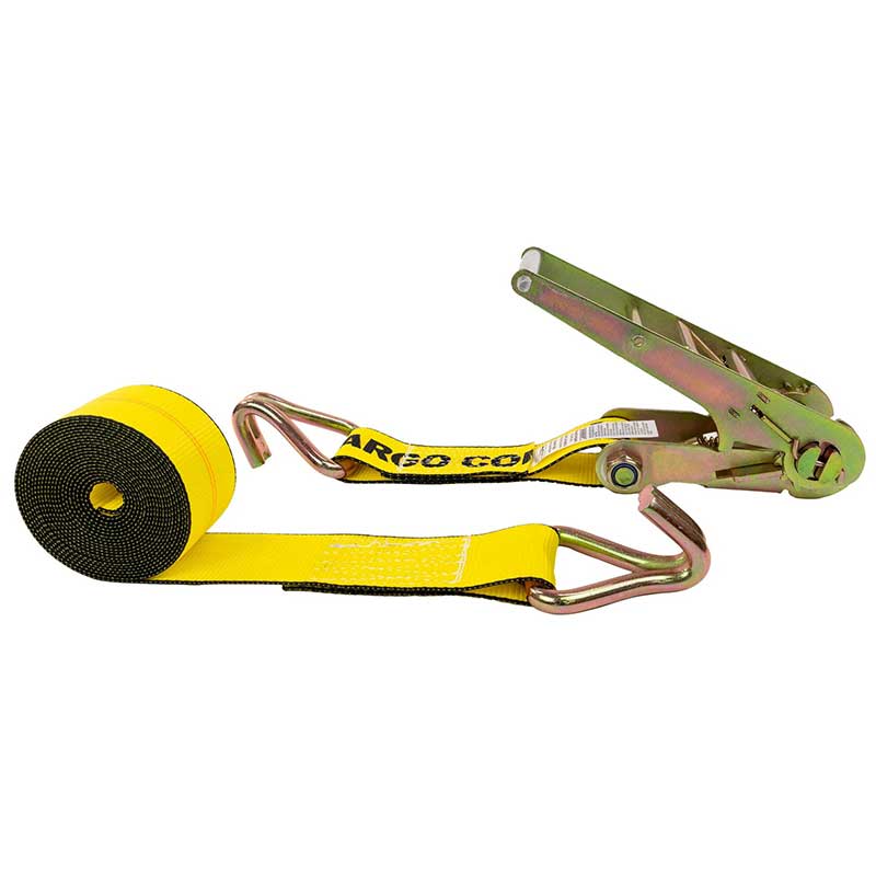 3 X 30' Yellow Ratchet Strap na May Wire Hooks