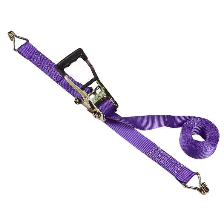 38mm 3T Purple Finger Rubber Handle Ratchet Strap