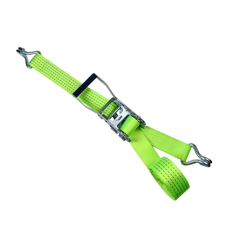 50mm 5000kg Green Ratchet Strap na may Claw Hooks